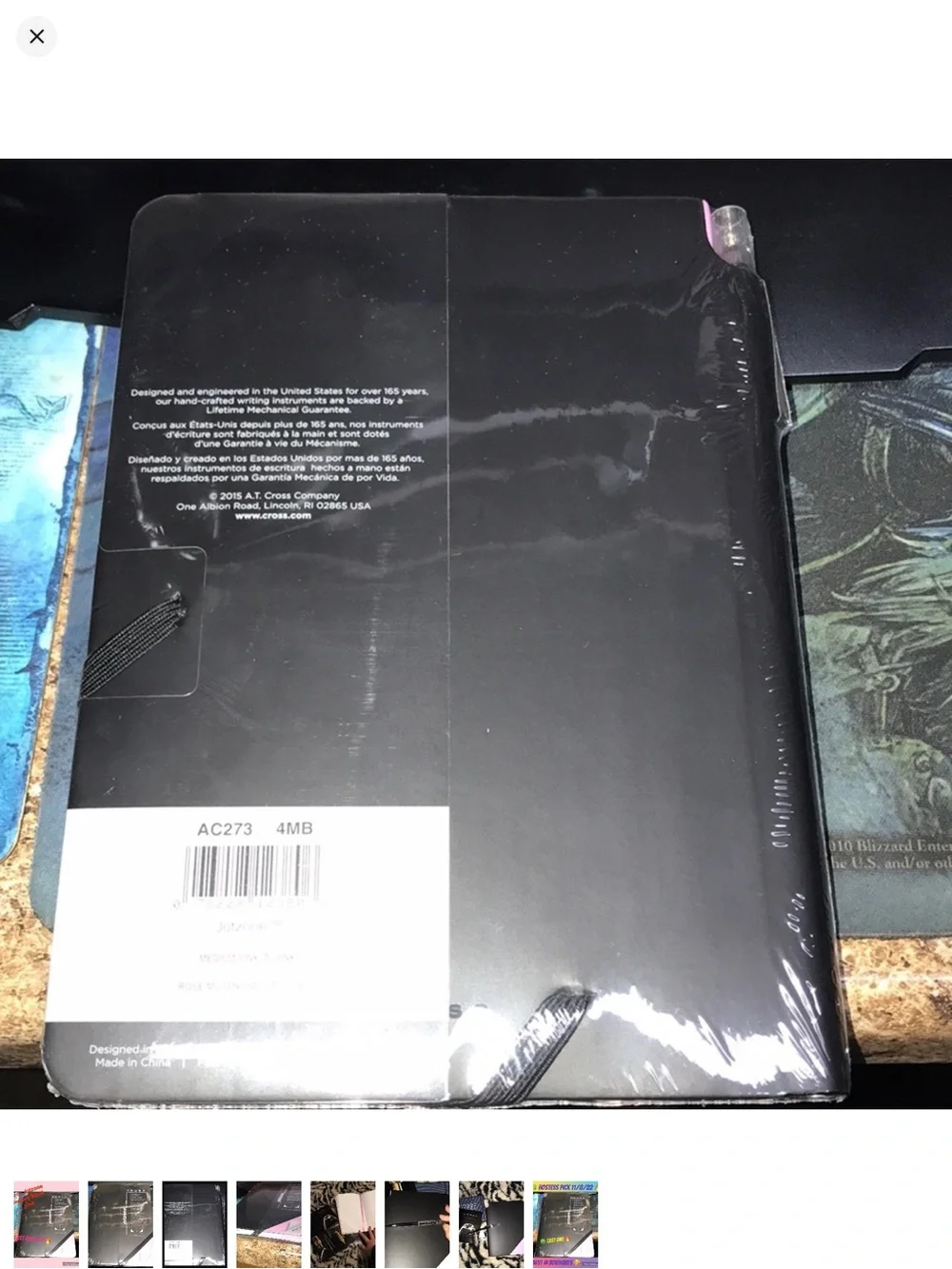 Cross Jotzone Medium Journal - Black with Pink Accent with pen New sealed